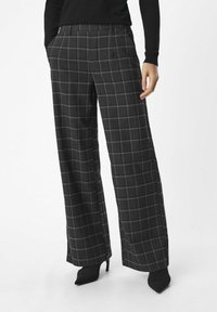 Object OBJLISA WIDE - Pantalones - dark grey melange