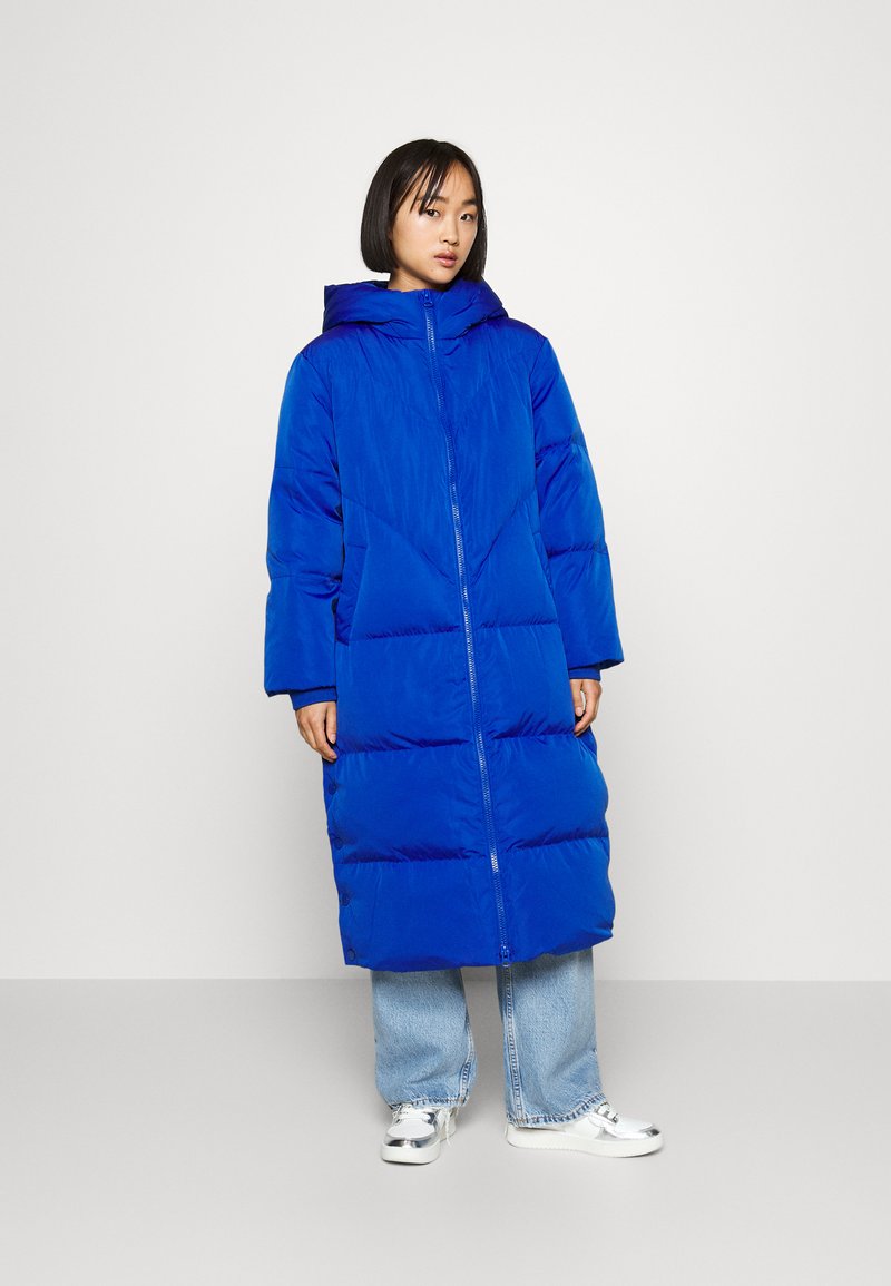 YAS Petite YASIRIMA LONG COAT - Dūnu mētelis - blue