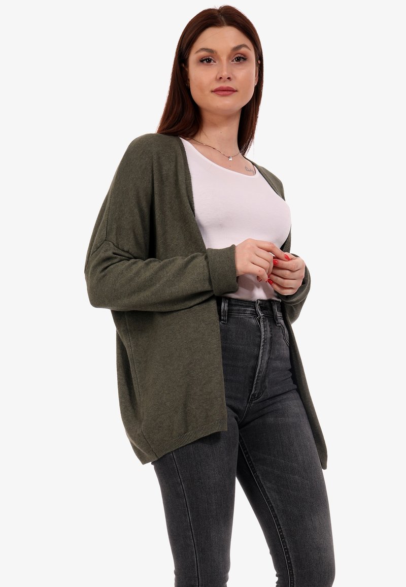 Damen Strickjacken | YC Fashion & Style Strickjacke khaki - TI77962 Damen Strickjacken | YC Fashion & Style Strickjacke khaki - TI77962