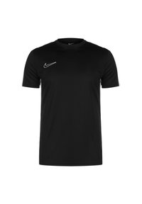 T-shirt Nike nera con colletto rotondo, maniche corte e logo bianco sul lato sinistro del petto. Realizzata in tessuto morbido e traspirante.