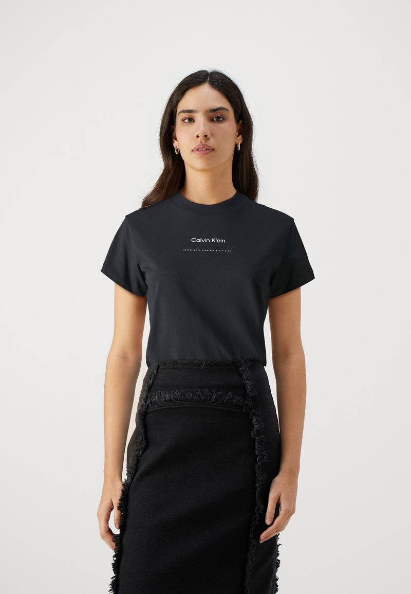 Calvin Klein - MULTI LOGO REGULAR - T-shirt basique - black, Agrandir