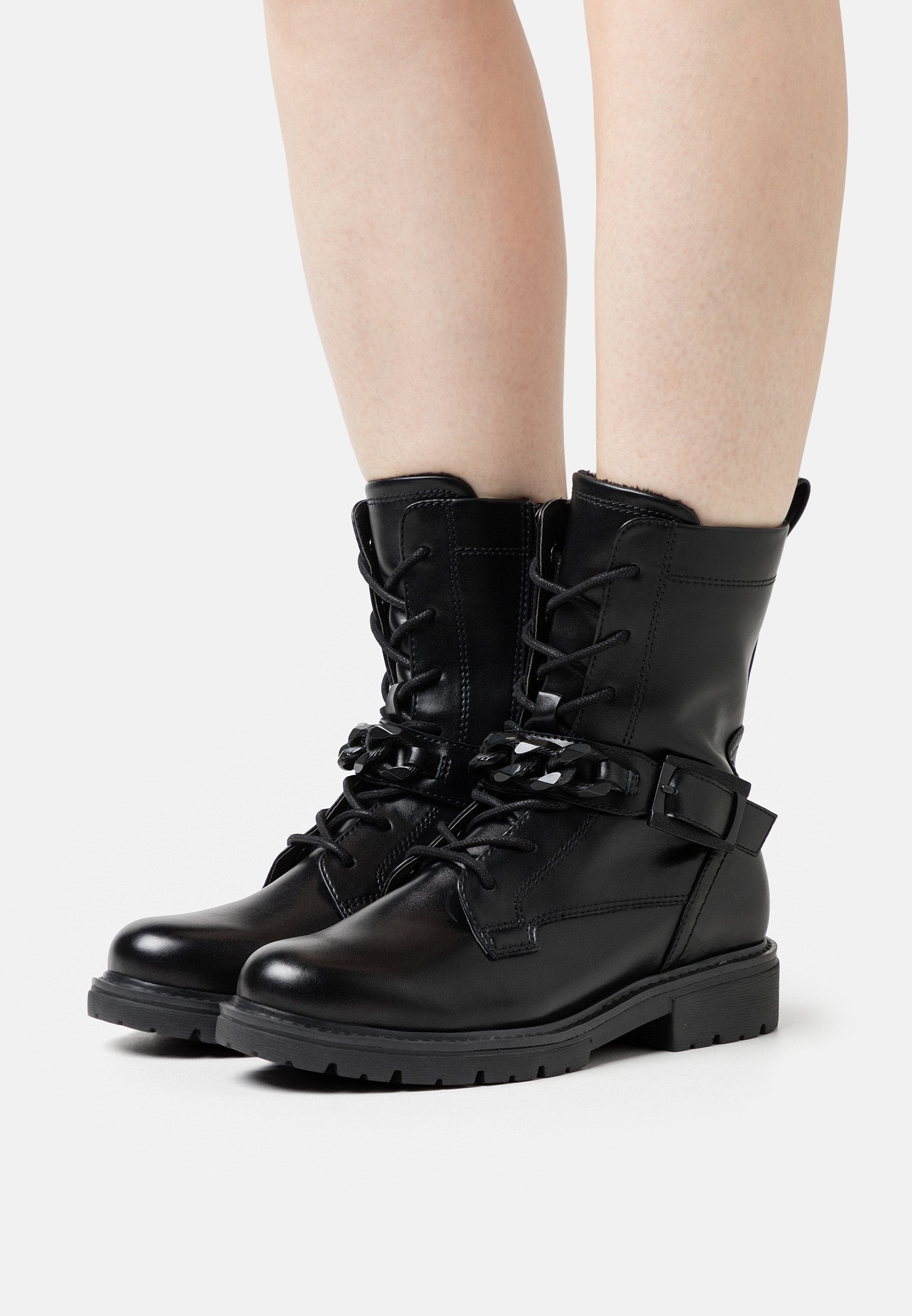 Bottines Femme Jana à Lacets Vegan – Confort Largeur H, Style Tendance Et Polyvalent
