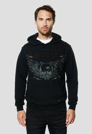 Jersey con capucha - black