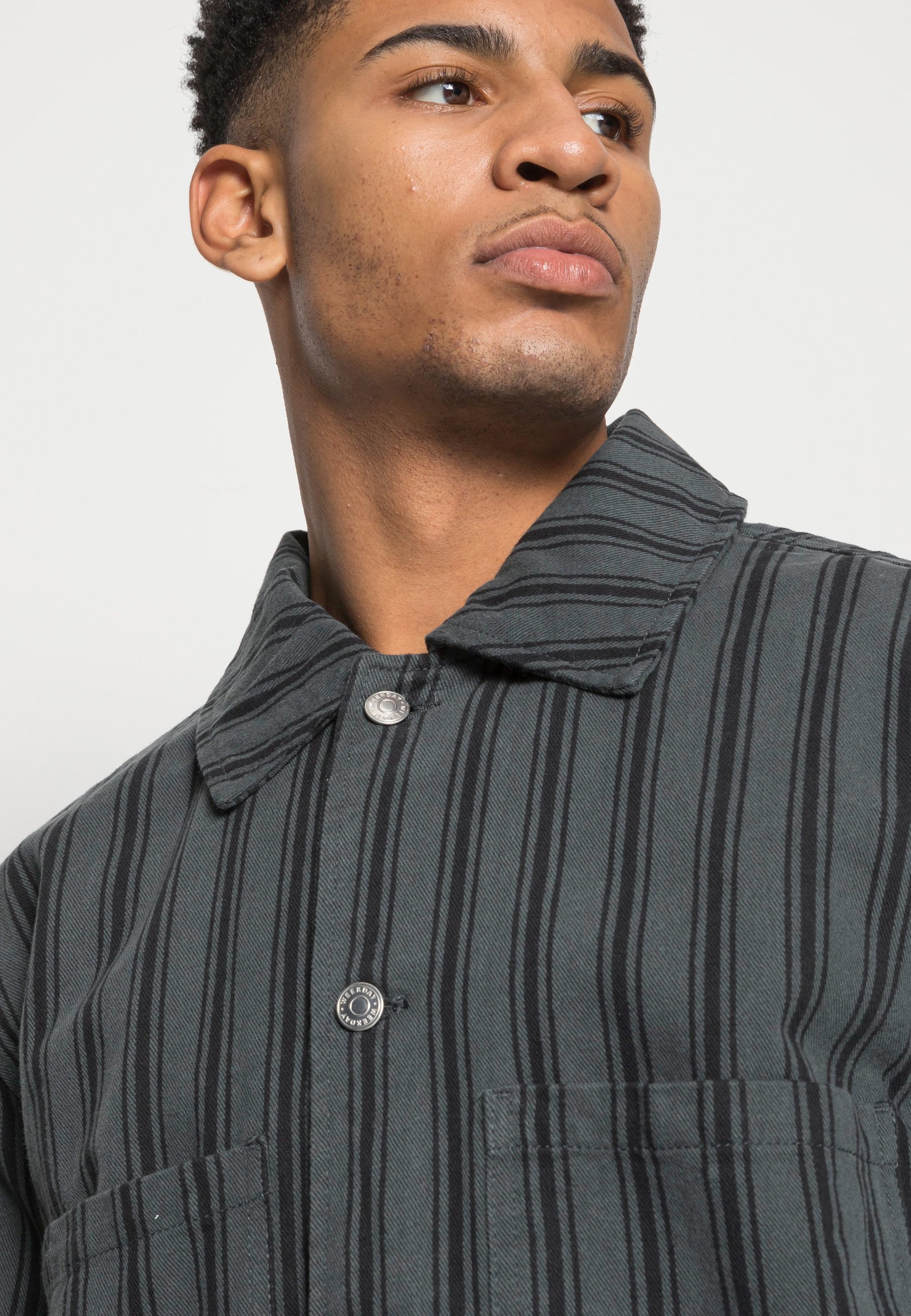 Weekday BRYANT STRIPED - Denim jacket 