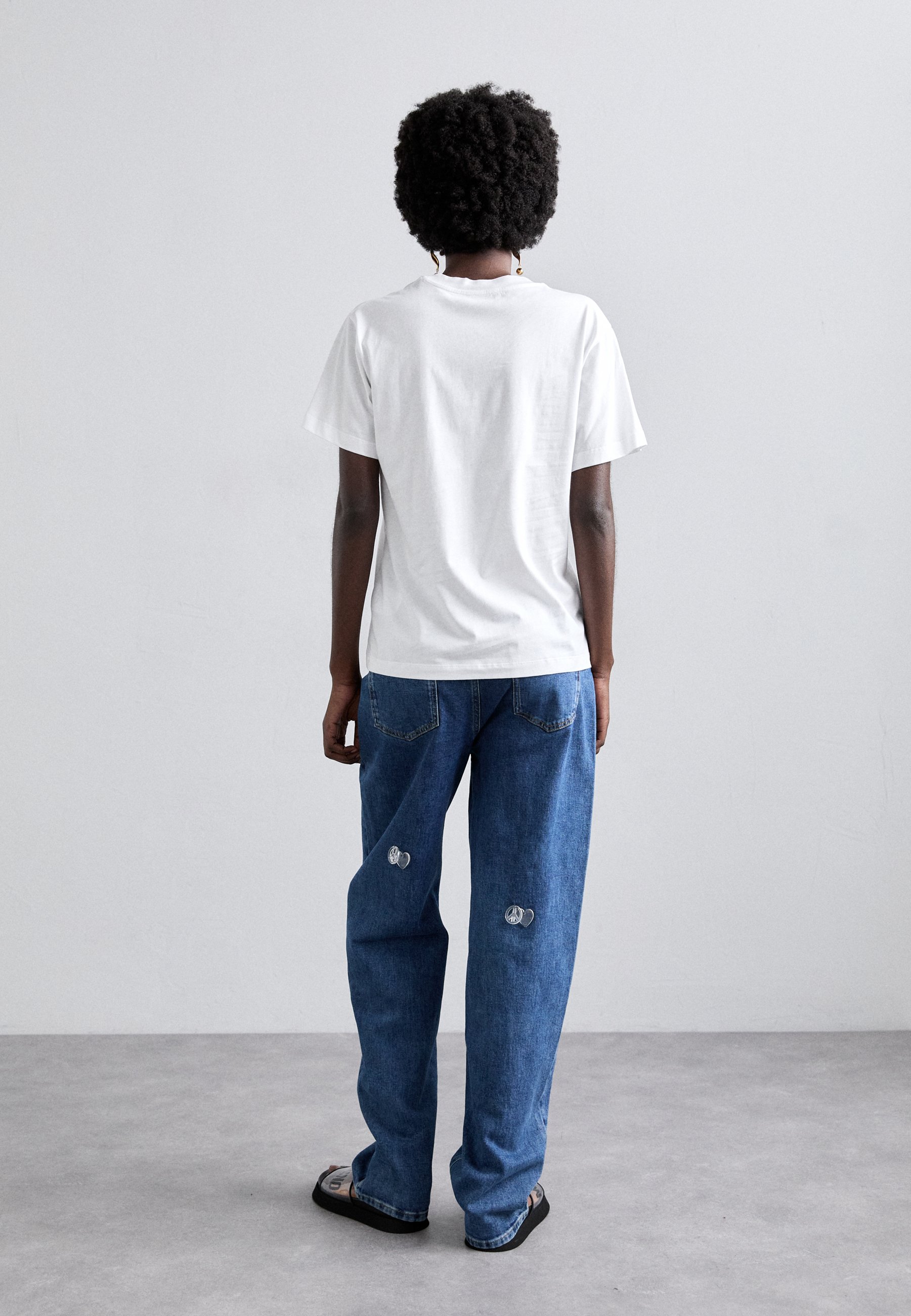 MOSCHINO JEANS Straight leg jeans - fantasia blu/light-blue
