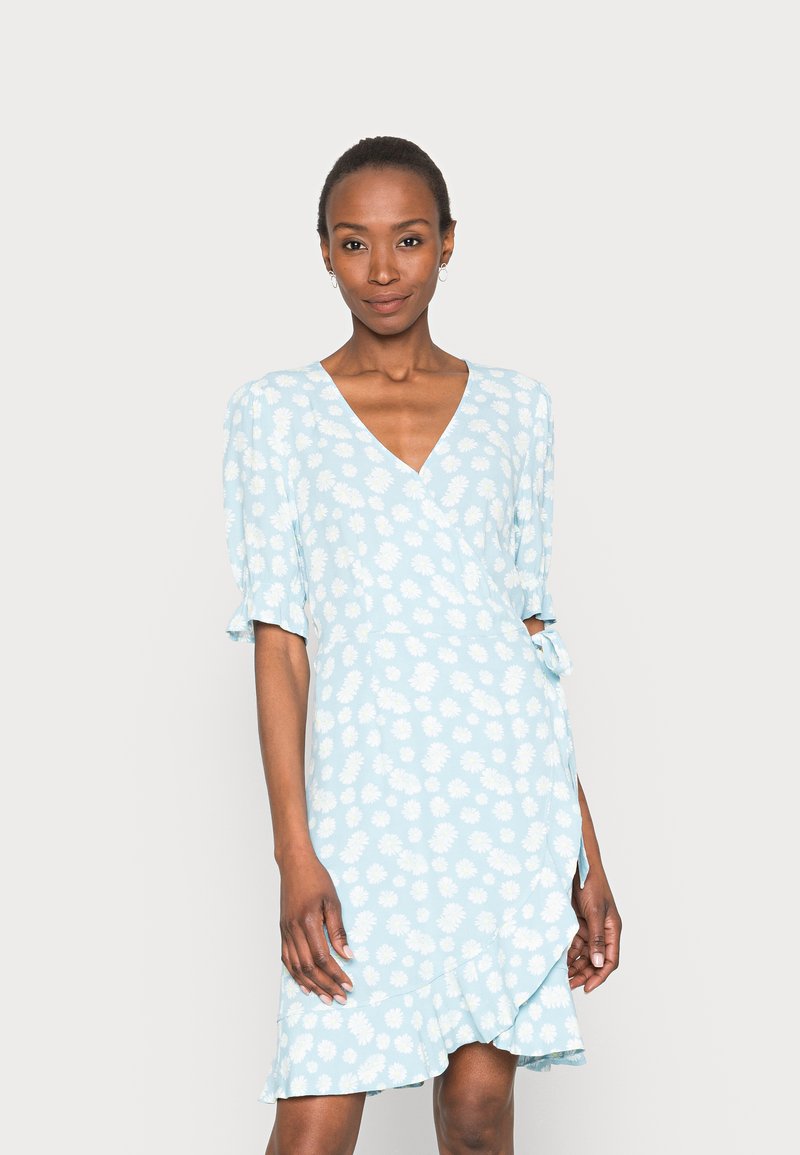 Robe Tom Tailor Femme Bleue à Motifs Floraux – Taille 40, Midi, Casual – Occasion