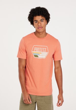 STAN - Print T-shirt - blood orange