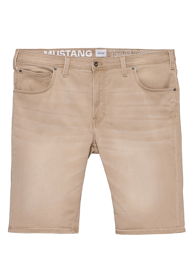 mustang Jeansshort lichtbruin