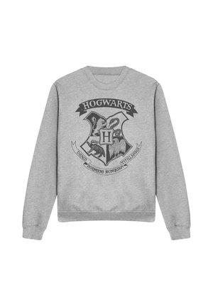 Cotton Soul, HARRY POTTER HOGWARTS ONE COLOR CREST - Sweatshirt - mottled light grey