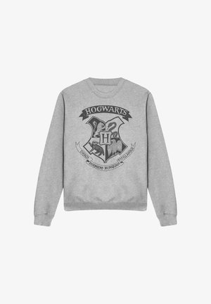 Cotton Soul, HARRY POTTER HOGWARTS ONE COLOR CREST - Sweatshirt - mottled light grey