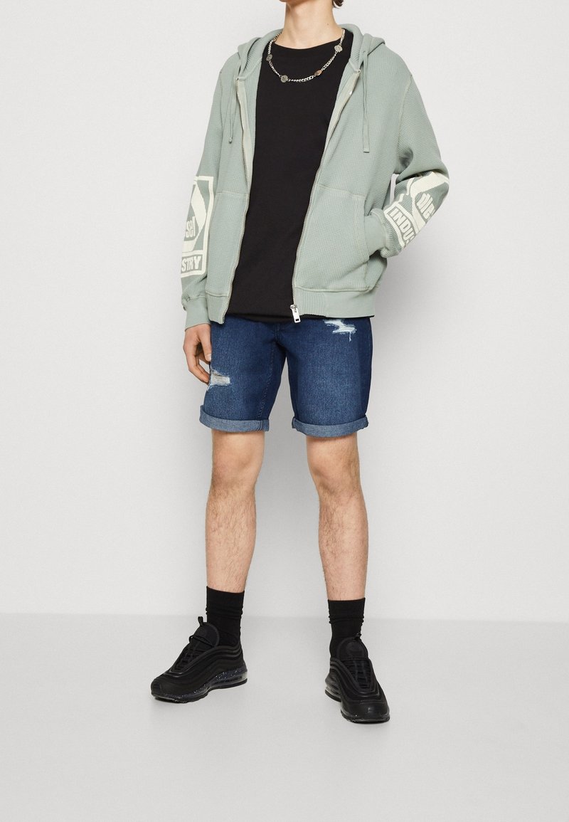 Diesel Tröja med dragkedja - blue