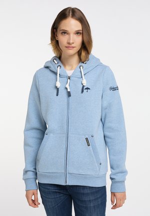 YASANNA - Zip-up sweatshirt - hellblau melange