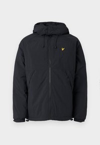 Giacca Con Cappuccio Lyle & Scott Uomo – Zip Passante Nera – Leggera Con Logo - Foto 3