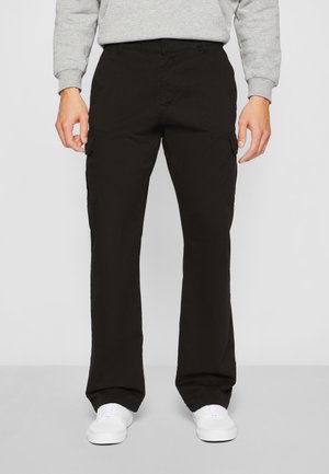 STRAIGHT LEG CARGO PANTS - Pantaloni cargo - black
