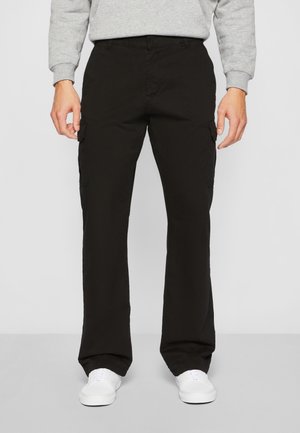 STRAIGHT LEG - Cargohose - black