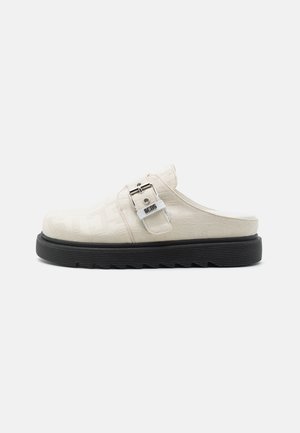 JACQUARD MONOGRAM MULES - Sandaler - offwhite