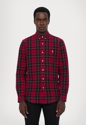 LONG SLEEVED SPORT  - Vapaa-ajan kauluspaita - red/black