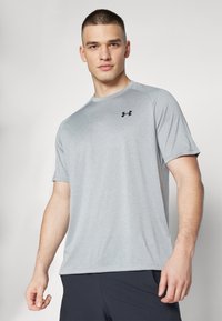 Under Armour TECH 2.0 - Sports T-shirt - steel light heather/black
