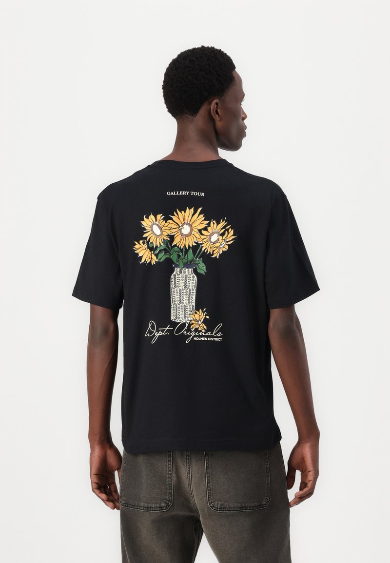 Jack & Jones - JORISLINGTON BACK TEE CREW NECK - T-shirt print - black, Vergroten