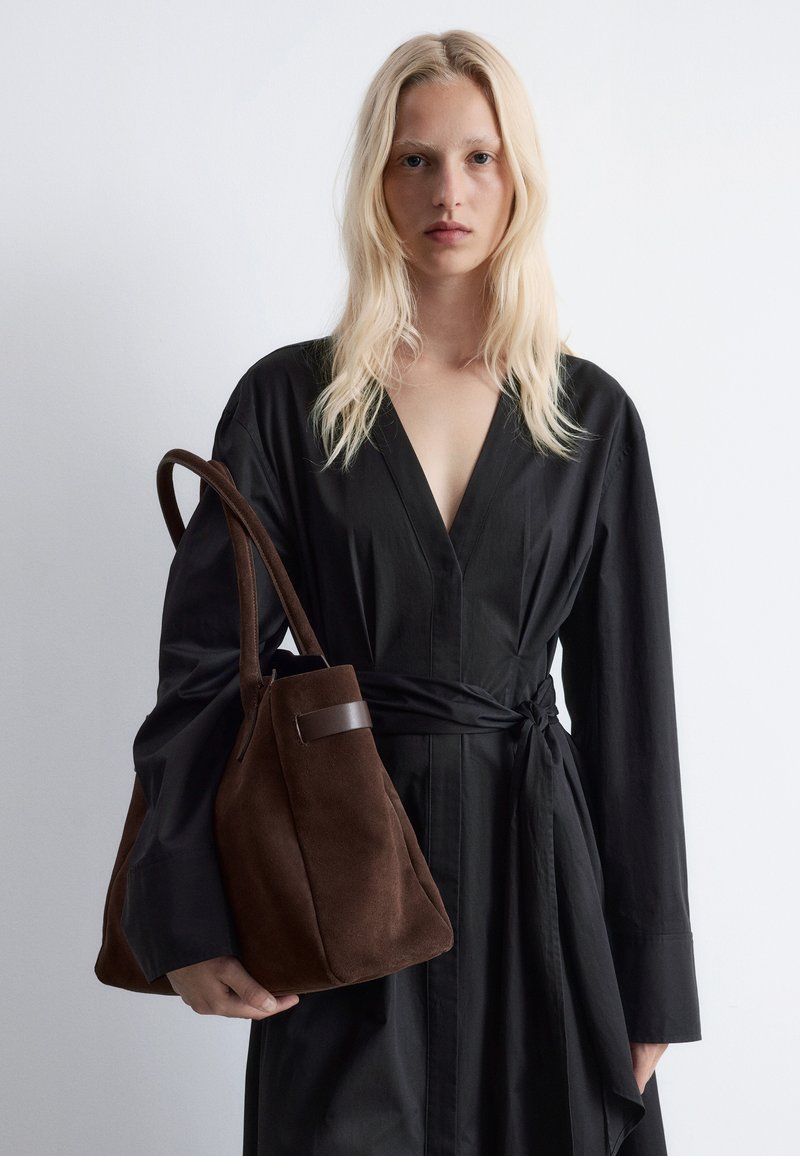 and other stories black wrap dress & Other Stories | Scarf-Detail Wrap Mini Dress | Black