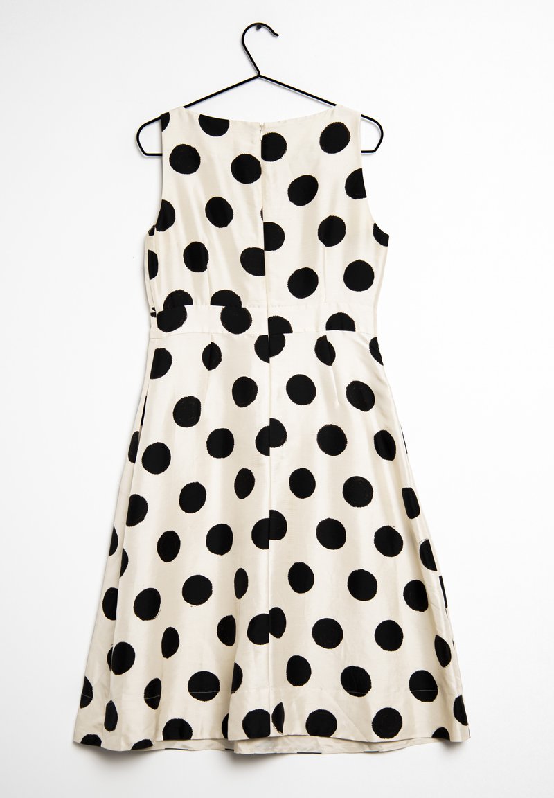 banana republic black and white polka dot dress Banana Republic NWT Size 12 Black & White Polka Dot Dress w/ Tie Belt