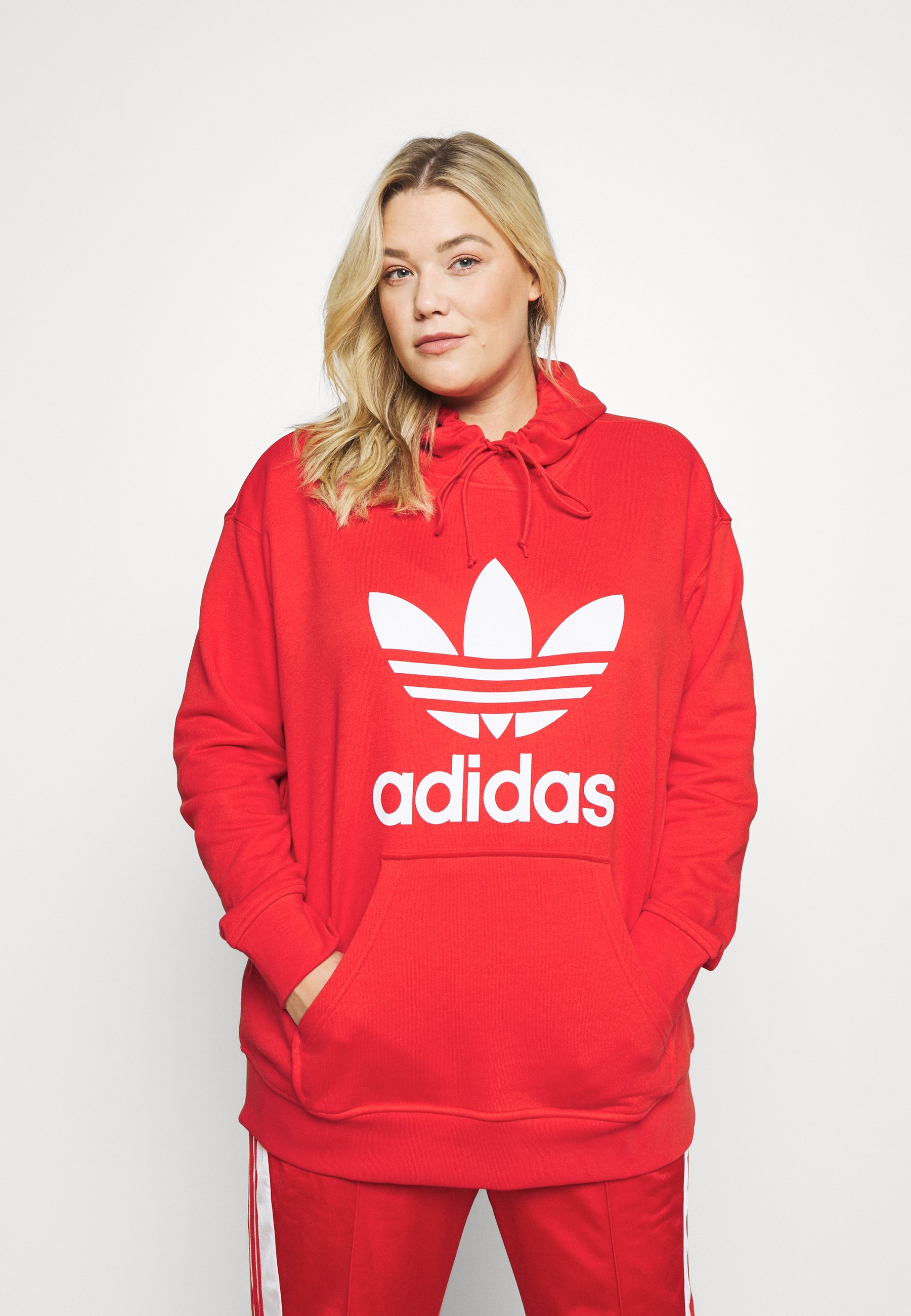 adidas pullover red