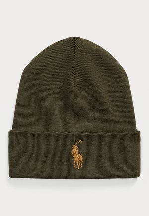 COMBED COTTON BEANIE - Lue - company olive