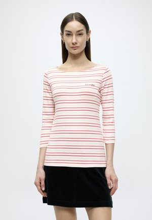 BOAT NECK STRIPE - Langarmshirt - red stripe