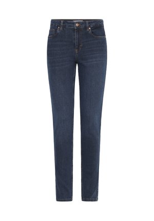 EMMELINA HW  - Oprijete (skinny) kavbojke - dark blue denim