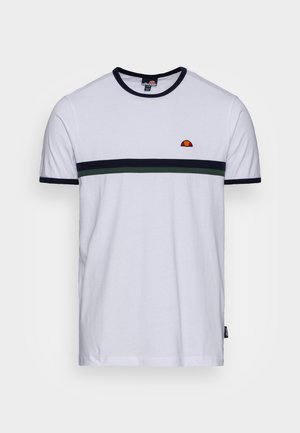 T-shirt Uomo Ellesse Sl Prado, Bianca, Girocollo, Cotone - Nuova Con Etichette
