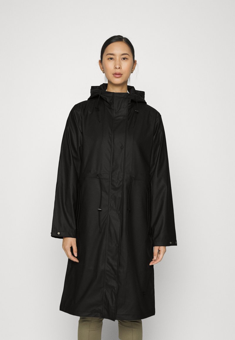 Selected Femme SLFRAYA RAINCOAT Waterproof jacket black Zalando.co.uk
