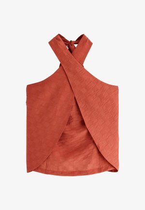 Next, Top - rust red