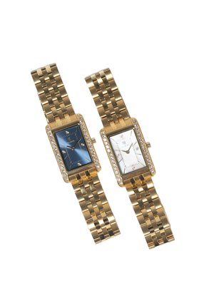 Sif Jakobs Jewellery 2 PACK MARTINA  - Orologio - stainless steel gold mörkblå urtavla