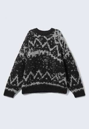 Weekday OVERSIZED - Svetr - black dark