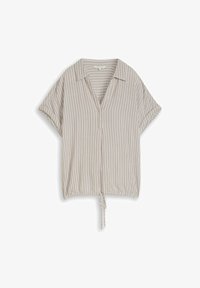 Sélectionné, taupe grey white stripe