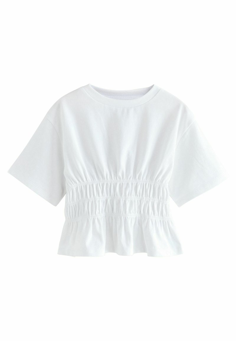 Next - REGULAR FIT - SHIRRED WAIST - Marškinėliai su spaudiniu - white, Padidinti