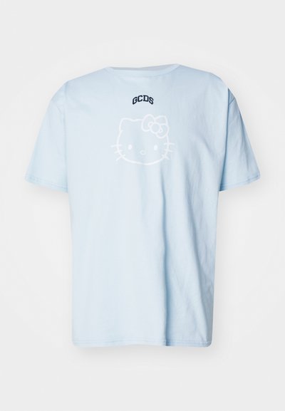 GCDS HELLO KITTY LOOSE UNISEX - T-shirt imprimé - baby blue