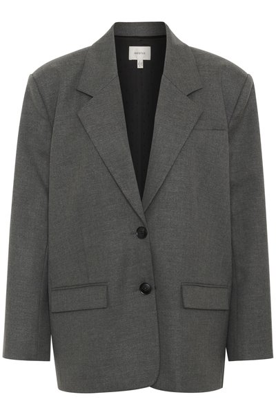 Gestuz PAULA - Blazer - dark grey melange