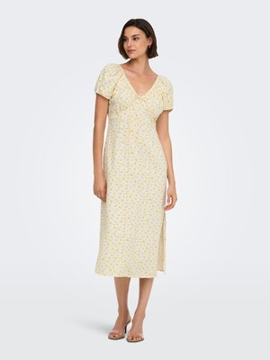JDY, KLEID JDYLYDIA MIDIKLEID - Jurk - cloud dancer