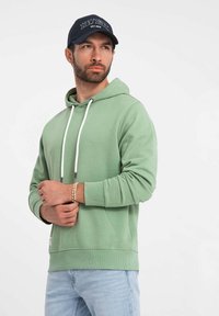 Ombre Felpa con cappuccio - green