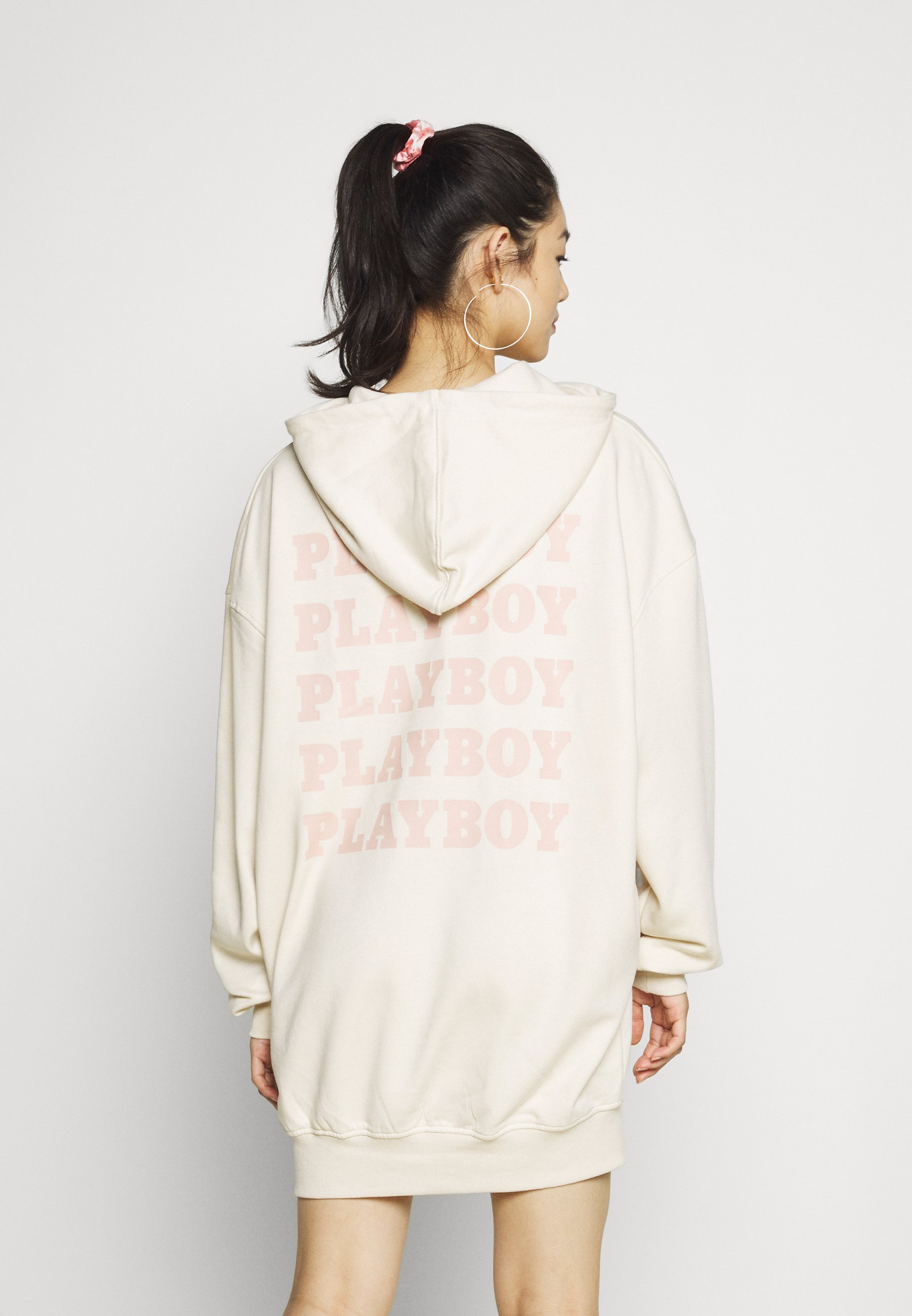 Women PLAYBOY REPEAT PRINT HOODY DRESS - Day dress Women PLAYBOY REPEAT PRINT HOODY DRESS - Day dress