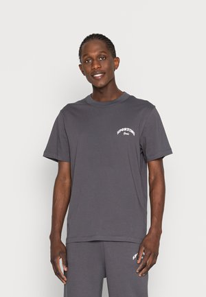 JORTURBO TEE CREW NECK UNISEX - Print T-shirt - asphalt