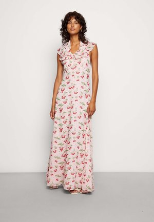 CHERRY TREE RUFFLE DRESS - Maksimekko - pink