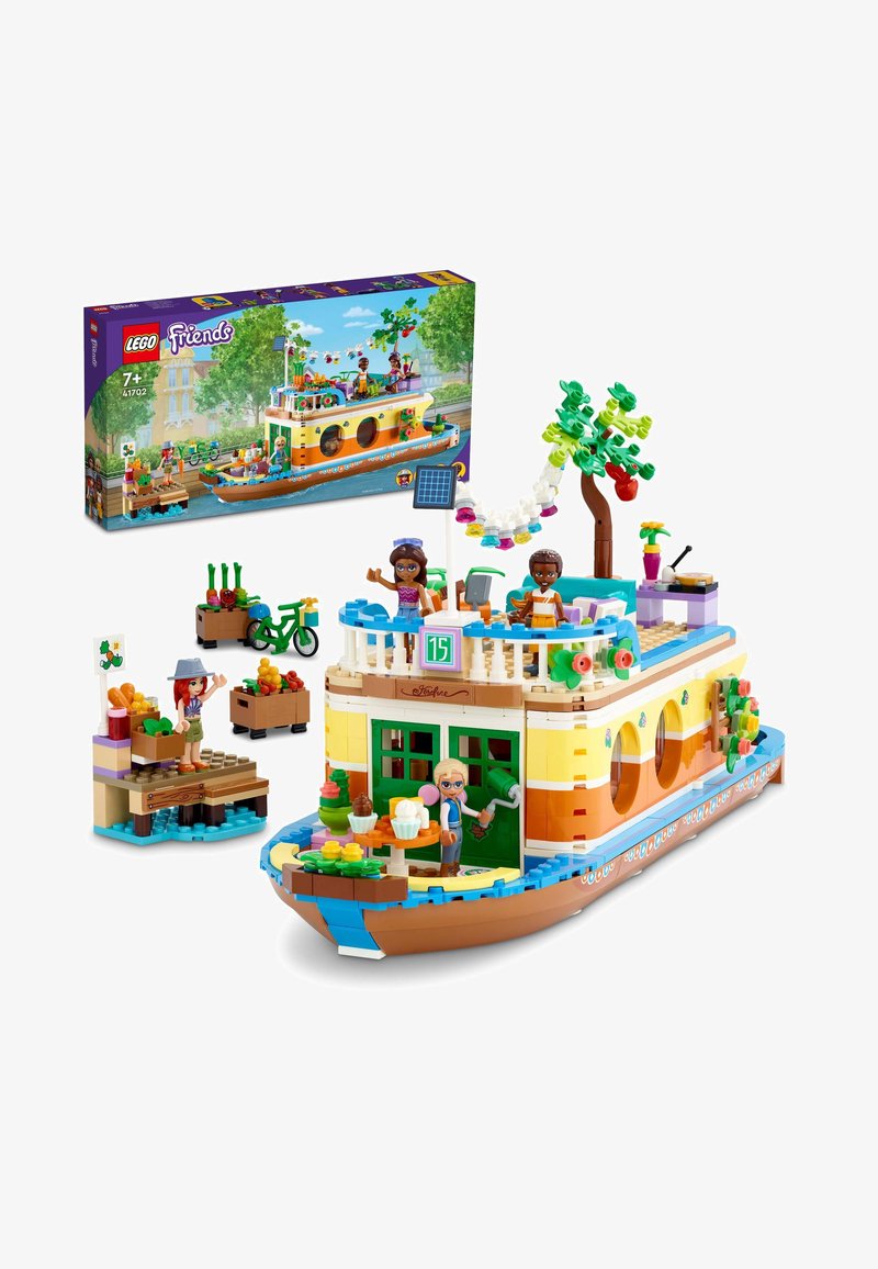 LEGO 41702 FRIENDS CANAL HOUSEBOAT WITH TOY ANIMAL FIGURE CREATIVE KIDS ...