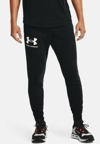 Under Armour - RIVAL TERRY - Jogginghose - black Thumbnail-Bild 1