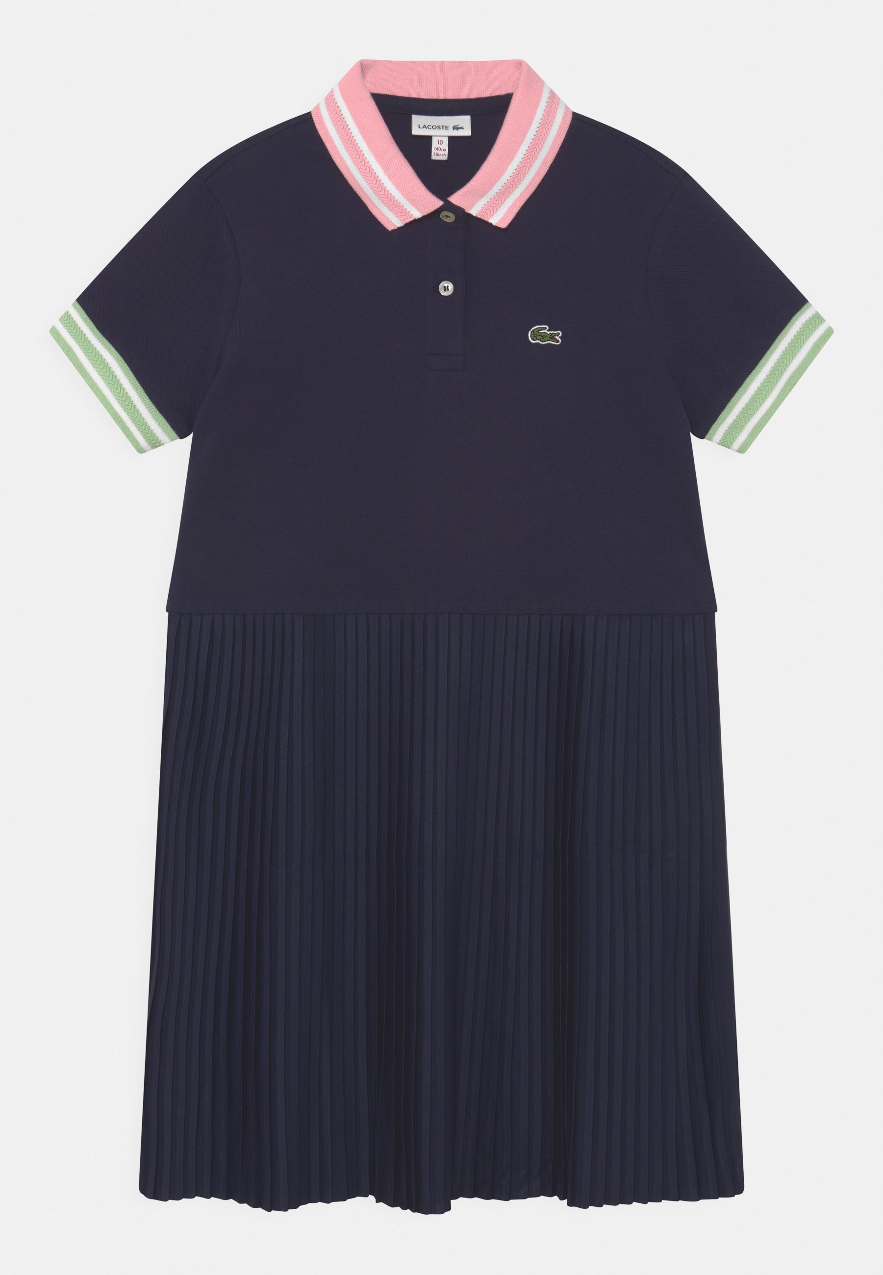 Lacoste Vestito estivo - navy blue/lotus/clover green/white/blu scuro -  Zalando
