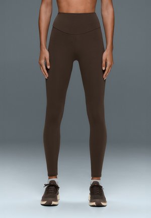 OYSHO, COMFORTLUX ANKLE-LENGTH LEGGINGS 31320226 - Leggings - dark brown