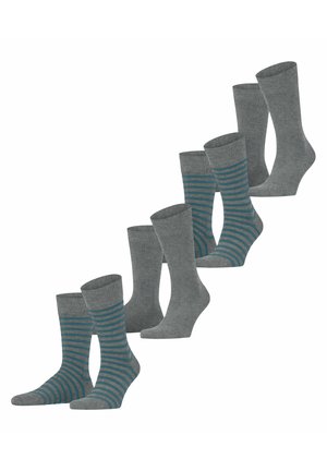 FINE STRIPE 4-PACK - Socken - marengo