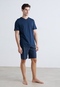 Schiesser SCHLAFANZUG KURZ - Conjunto de pijama - admiral