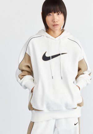 Sweatshirt - white/khaki/black